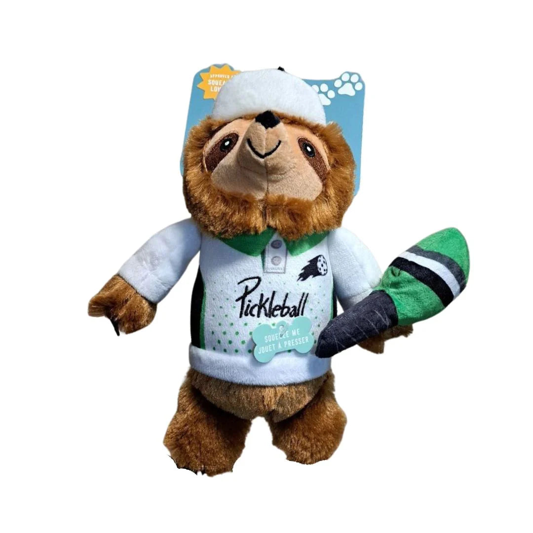 Dog Toy: Fringe Studio It's Pickleball time Sloth