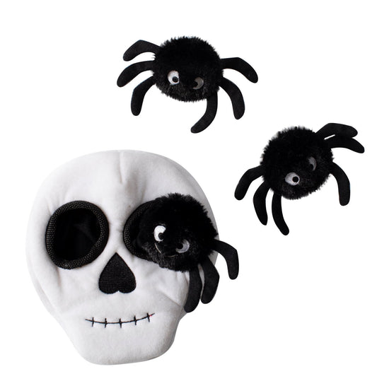 Dog Toy: Fringe Studio Skull Burrow and Spiders