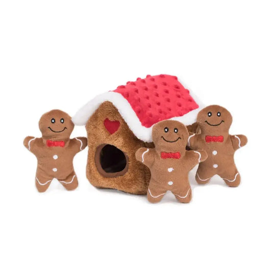 Dog Toy: Zippy Burrow Gingerbread House