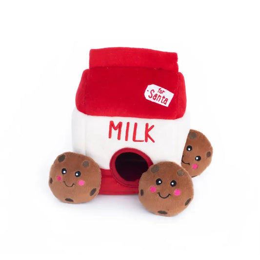 Dog Toy: Zippy Paws Santa's Milk and Cookies