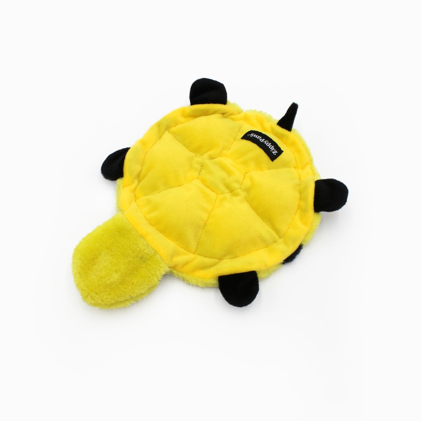 ZippyPaws Bertie the Bee no stuffing squeaky crawler plush dog toy – another view