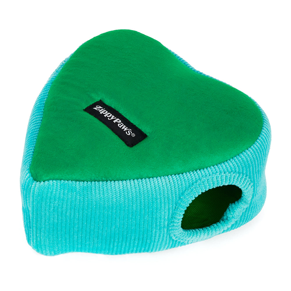 ZippyPaws Burrow flamingos in monstera leaf interactive hide and seek plush dog toy – another view