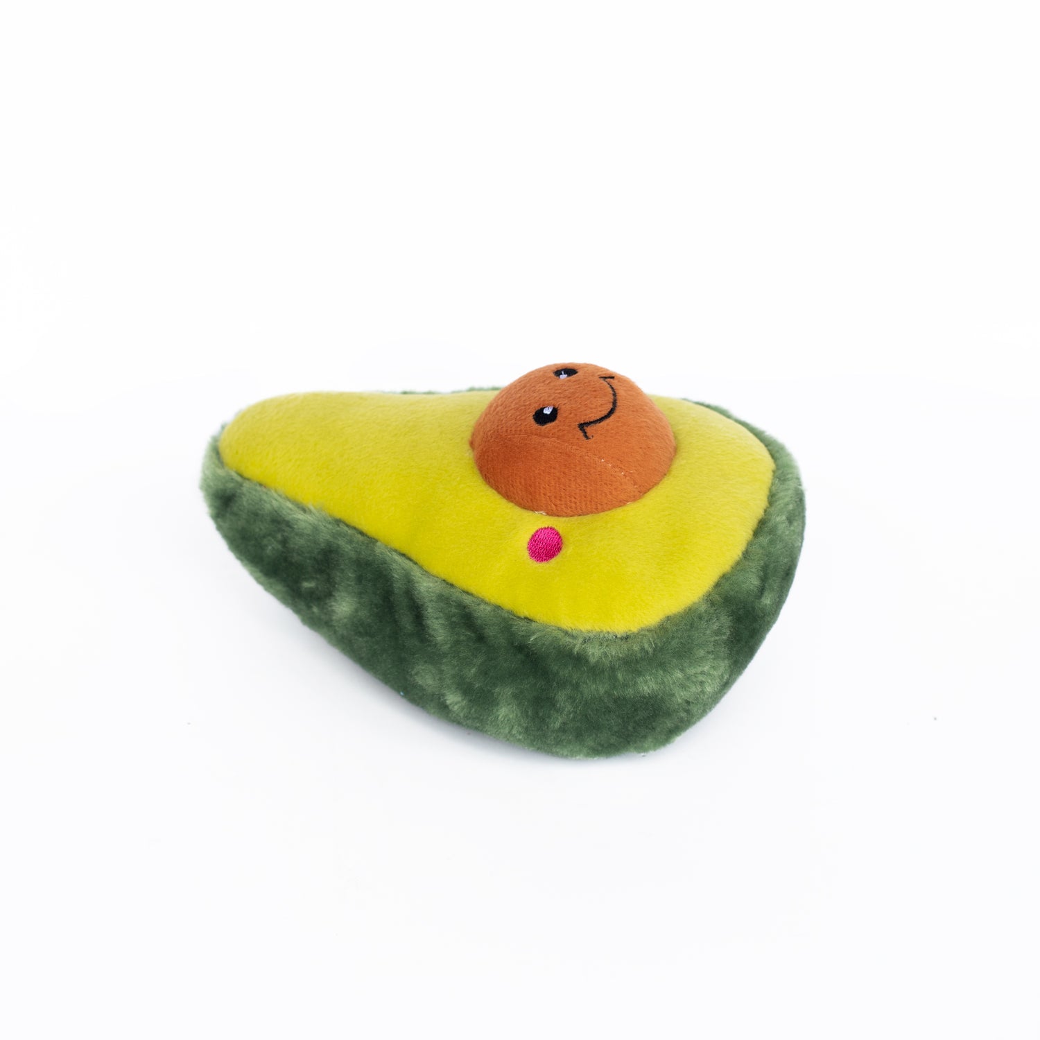 ZippyPaws NomNomz avocado squeaky plush dog toy – another view